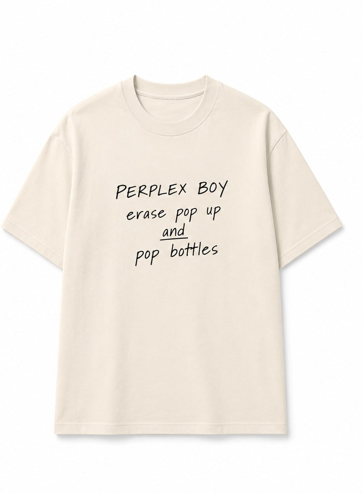 Erase Pop Up and Pop Bottles Tee