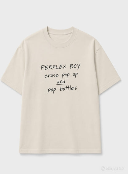 Erase Pop Up and Pop Bottles Tee